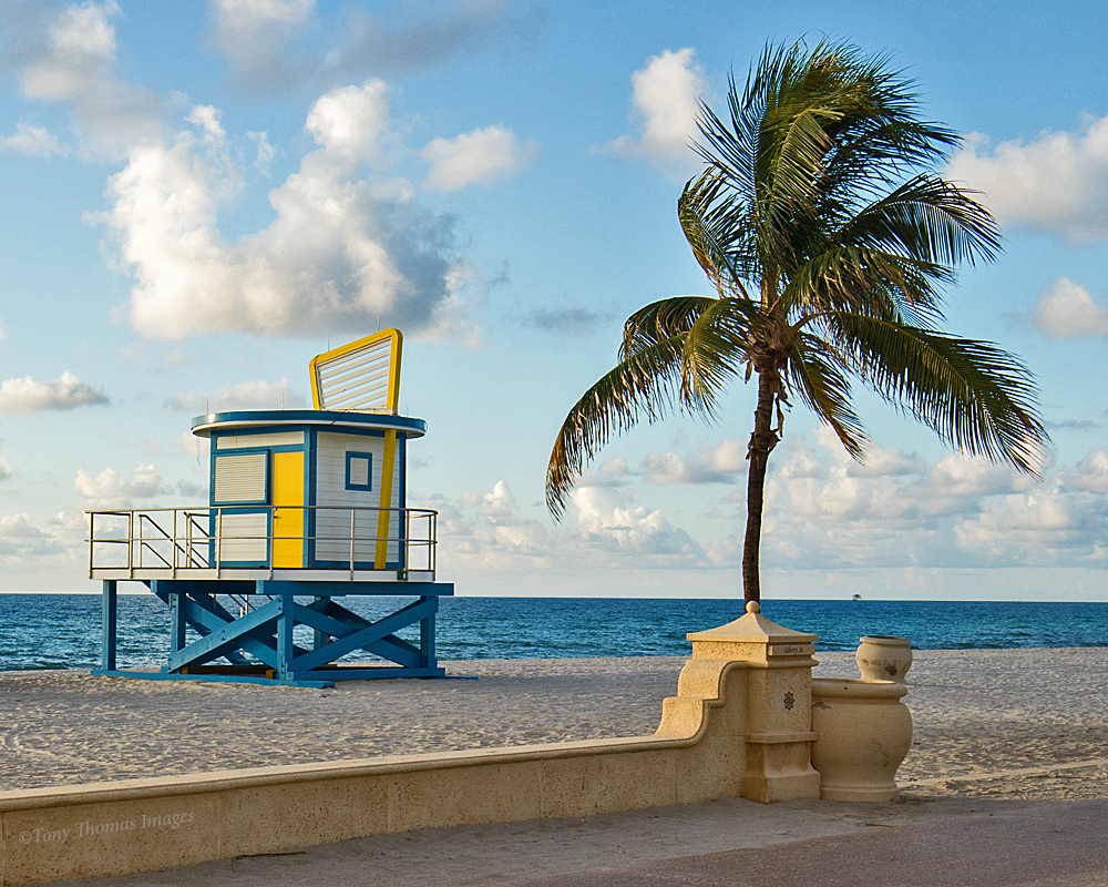 New Lifeguard Station on the Beach in Hollywood FL